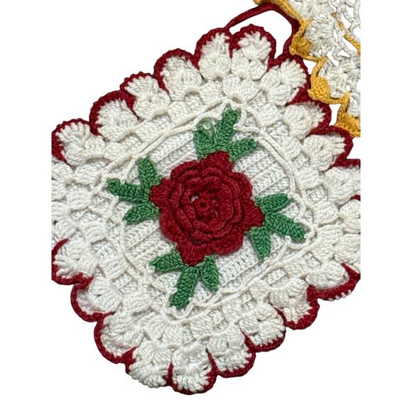 10 Piece Vintage Doily Doilies Lot Table Granny Farmhouse Crochet Floral - Picture 10 of 10